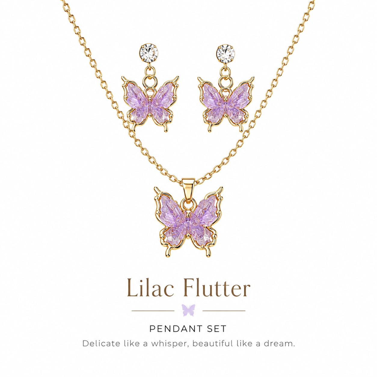Lilac Flutter Set